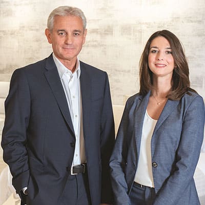 François PUGLIESE, Directeur, et Marie PUGLIESE, Business Developer, Elite Beds